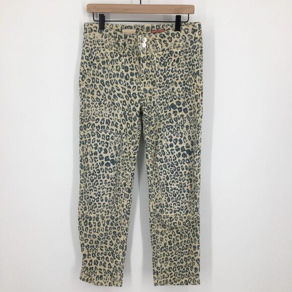 Anthropologie Leopard Print Pants - Picture 2 of 13